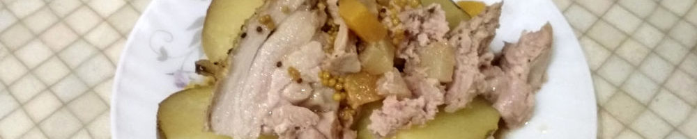 Готовим галантин из курицы и картофель в фольге