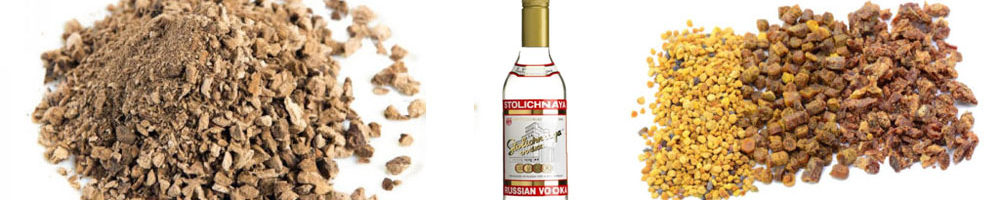 Настойка для здоровья зубов из аира и прополиса